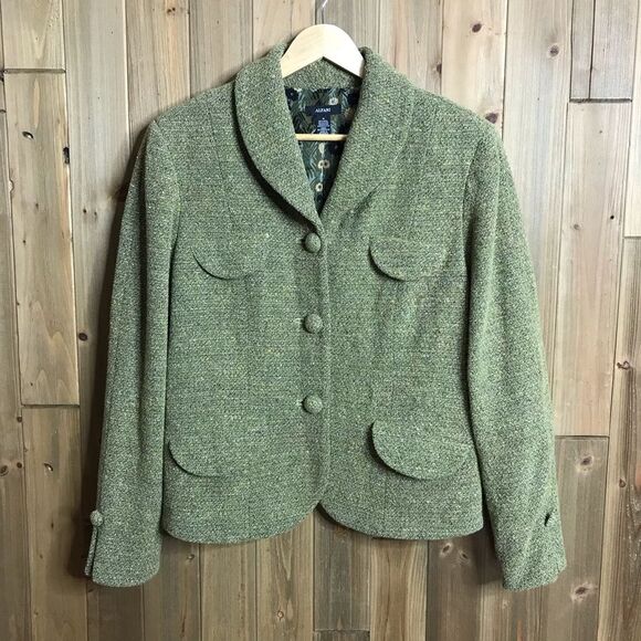 Alfani Womens Wool Blend Blazer Jacket Size 16 - Picture 14 of 14